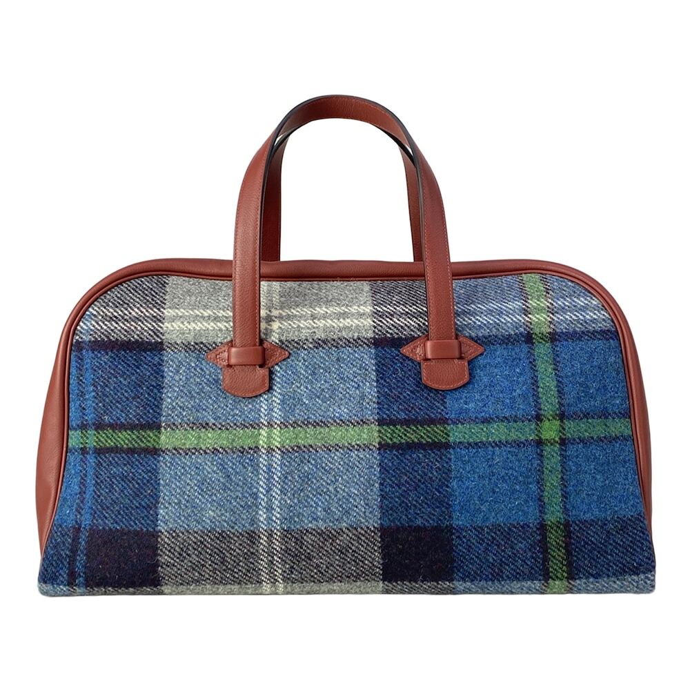 Hermès Gallop 50 Boston Bag Bluedemalte rouge ash Tweeds Evercolor